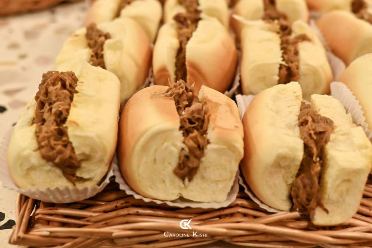 Lanches servidos no evento