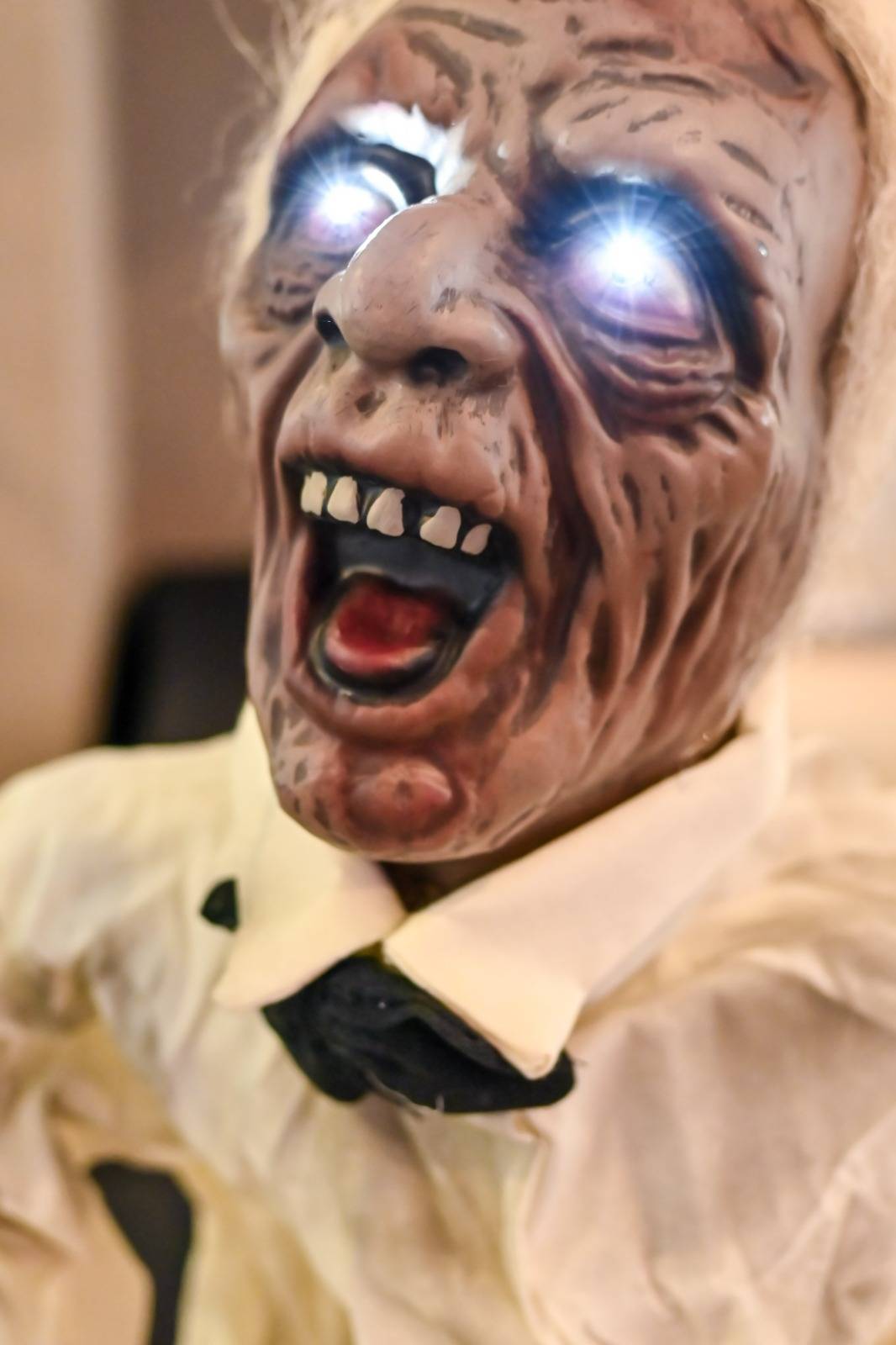 Personagem caracterizado durante a festa